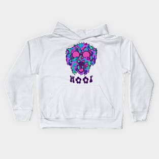 Hippy Hound Dog Woof Kids Hoodie